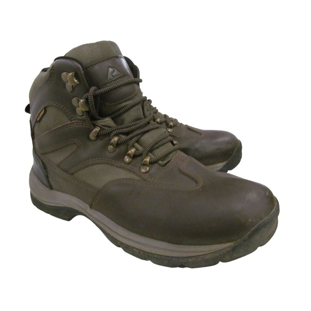 OZARK TRAIL Mens Leather & Canvas Mid Sport/Hiking/Hunting BOOTS / SHOES Sz 9.5